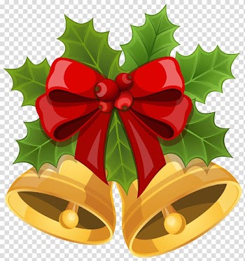 Red and brown bells , Christmas Jingle bell , Christmas Bells with Bow transparent background PNG clipart