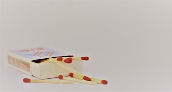 Red and Brown Safety Match With Box