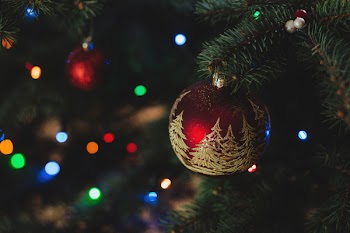 Red and gold bauble