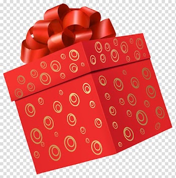 Red and gold Christmas-themed gift box , Bitter orange Town Information Peel, Red Gift Box transparent background PNG clipart
