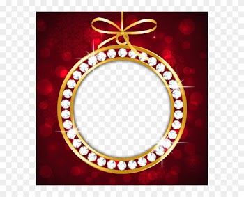 Red And Gold Png Christmas Frame - Red And Gold Frame