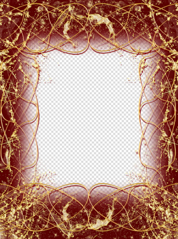 Red and Gold PNG Photo Frame | Gallery Yopriceville - High ...