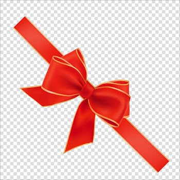 Red and gold ribbon, Red ribbon Sticker, ribbon transparent background PNG clipart