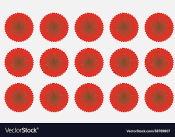 red and golden flower pattern