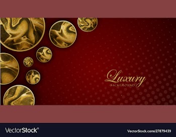 Red and golden marble royal background vector image