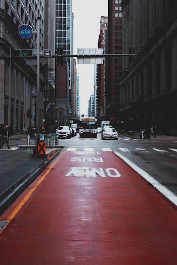 Red and Gray Concrete Road