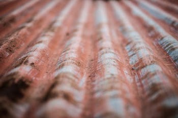 red and gray galvanized iron sheet