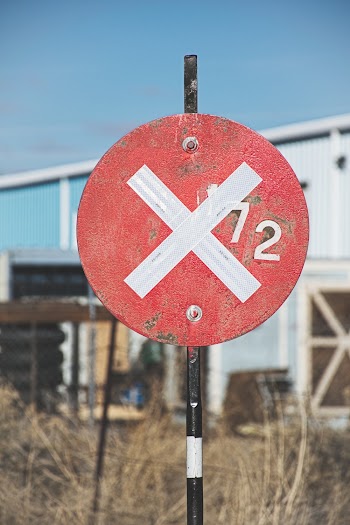 Red and Gray Metal Frame