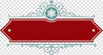 Red and green frame illustration, Red banner tag transparent background PNG clipart