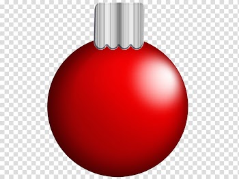 Red and green ornaments , red Christmas tree ornament transparent background PNG clipart
