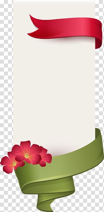 Red and green ribbon , Paper Ribbon, Origami red ribbon transparent background PNG clipart