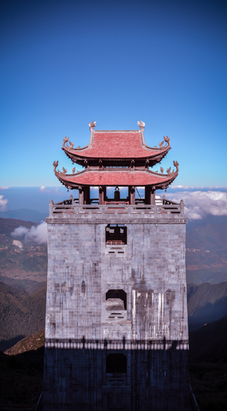 Red and Grey 2-storey Pagoda