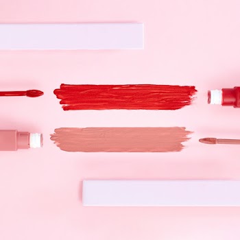 Red and Nude Lipsticks