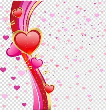 Red and pink hearts illustration, Valentine's Day Euclidean , Valentine hearts background free transparent background PNG clipart