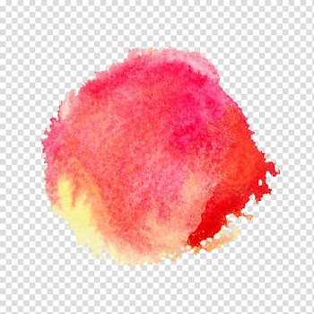 Red and pink illustration, Watercolor painting Red, Round watercolor drops transparent background PNG clipart