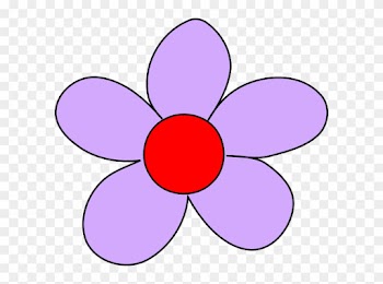 Red And Purple Flower Clipart