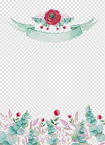 Red-and-teal flowers , Poster If(we) Illustration, Forest fairy tale background transparent background PNG clipart