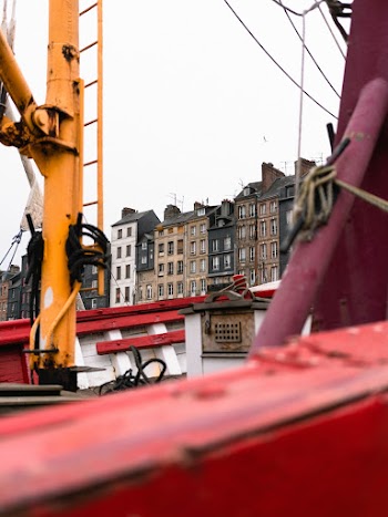 Red and White Boat