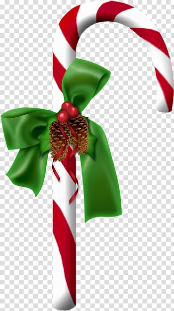 Red and white candy cane, Candy cane Christmas decoration , Christmas Cany Cane transparent background PNG clipart