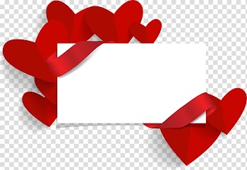 Red and white card illustration, Valentines Day Wedding invitation Banner, Wedding scene decoration banners transparent background PNG clipart