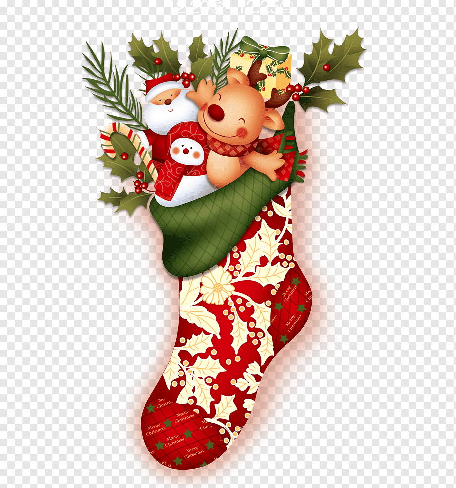 red and white Christmas ing with toys art, Christmas ing Santa Claus Hosiery, Christmas ing, holidays, decor, christmas Background png