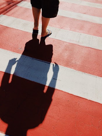 Red and White Floor