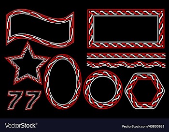 red and white frame set