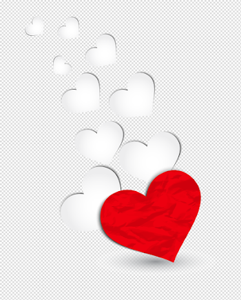 Red and White Hearts Decoration PNG Clipart Picture | Gallery ...