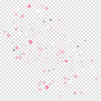 Red and white hearts illustration, Heart, Pink broken heart seamless background material transparent background PNG clipart
