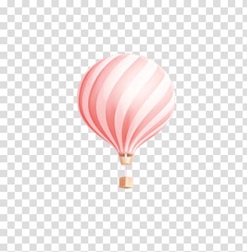 Red and white hot air balloon, Hot air balloon Pink, Light pink hot air balloon transparent background PNG clipart
