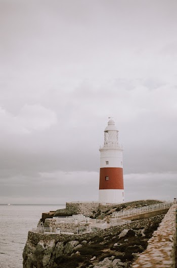 Red and White Lighthouse