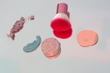 Red and White Makeup Brush