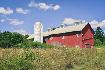 Red and White Painted Barn