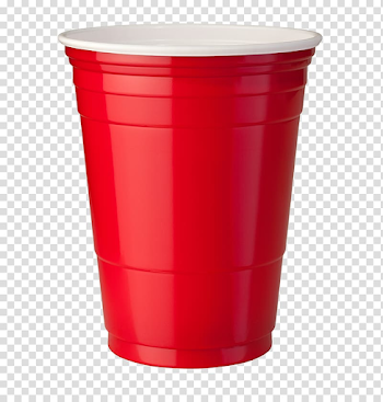 Red and white plastic cup, United States Solo Cup Company Plastic ...