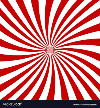 Red and white spiral background vector image