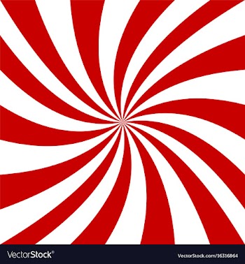 Red and white spiral background vector image