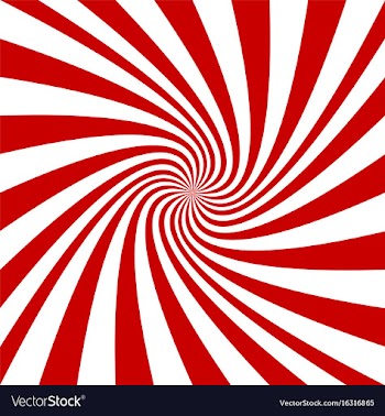 Red and white spiral background vector image
