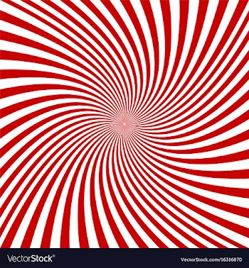 Red and white spiral design background vector image