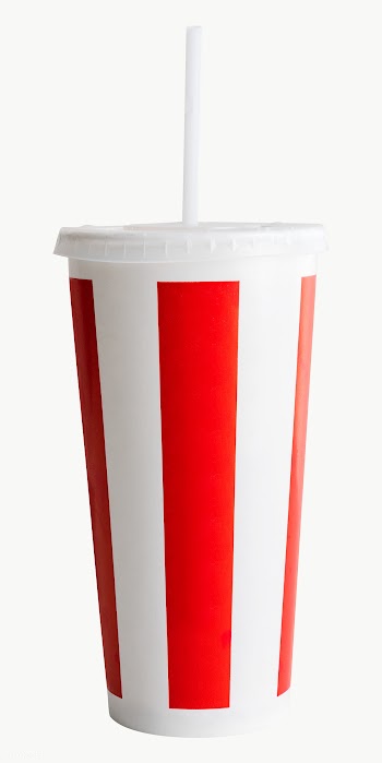 Red and white striped disposable soft drink cup | Free  transparent png - 2364070