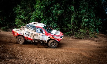 Red And White Toyota Car