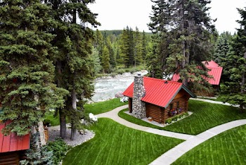 Red and White Wooden House
