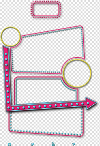 Red and yellow abstract , Fashion neon border transparent background PNG clipart