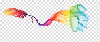 Red and yellow feather illustration, Web development Professional web design Web banner, Design Optimization transparent background PNG clipart