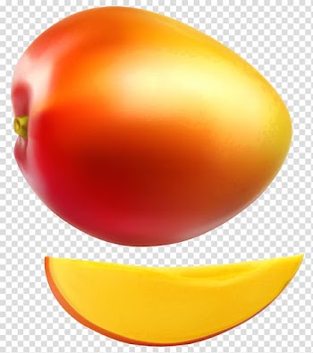 Red and yellow fruit illustration, Juice Mango, Mango transparent background PNG clipart
