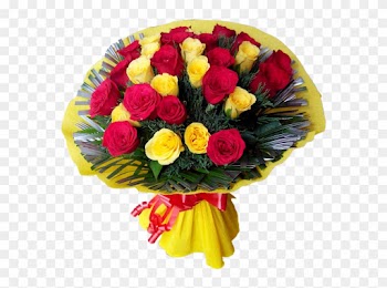 Red And Yellow Roses Bouquet