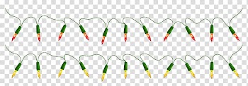 Red and yellow string lights illustration, Christmas lights , Christmas Bulbs transparent background PNG clipart