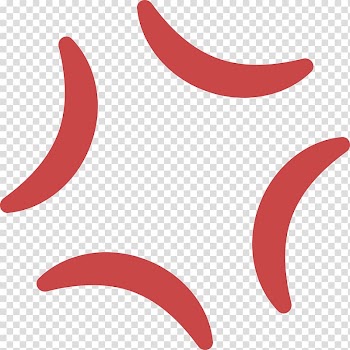 Red angry anime mark illustration, Anger Manga iconography Anime Symbol , manga transparent background PNG clipart