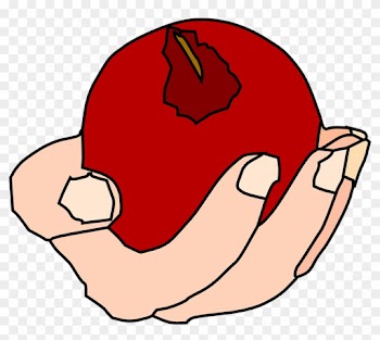 Red Apple Cliparts 29, Buy Clip Art - Hand Holding Food Transparent