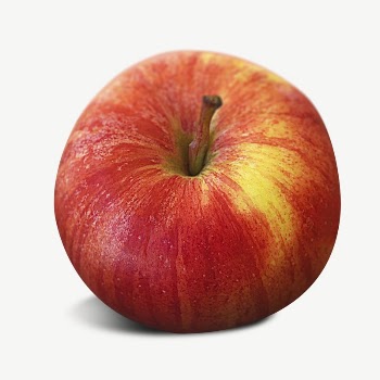 Red apple collage element psd | Free PSD - rawpixel