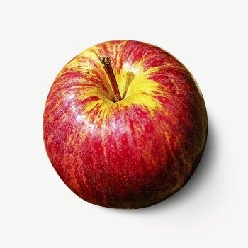 Red apple fruit collage element | Free PSD - rawpixel